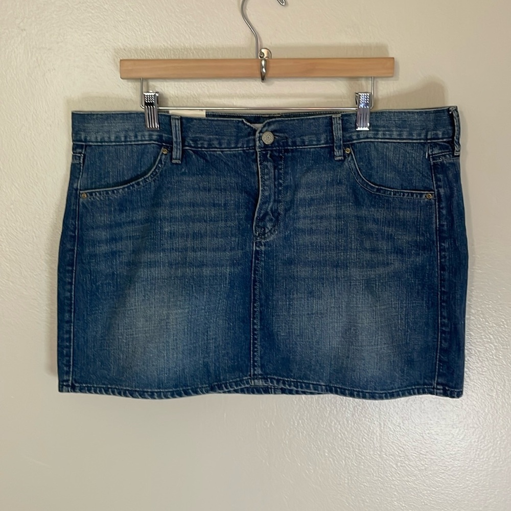 Old Navy Blue Mini Jean Skirt
